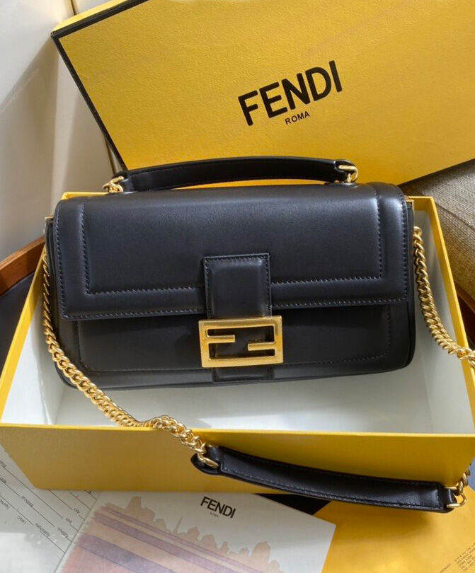 Fendi Baguette Chain Bag 8BR7835 Black